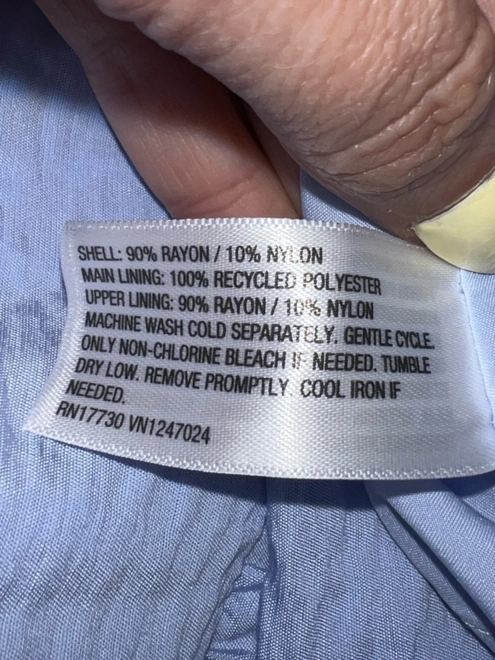 A new day Open Back Baby Blue Flowy Midi Dress with Adjustable Straps, Sz Large - Picture 6 of 11